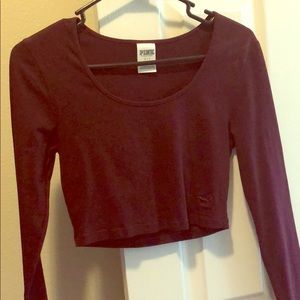 Long sleeve crop top